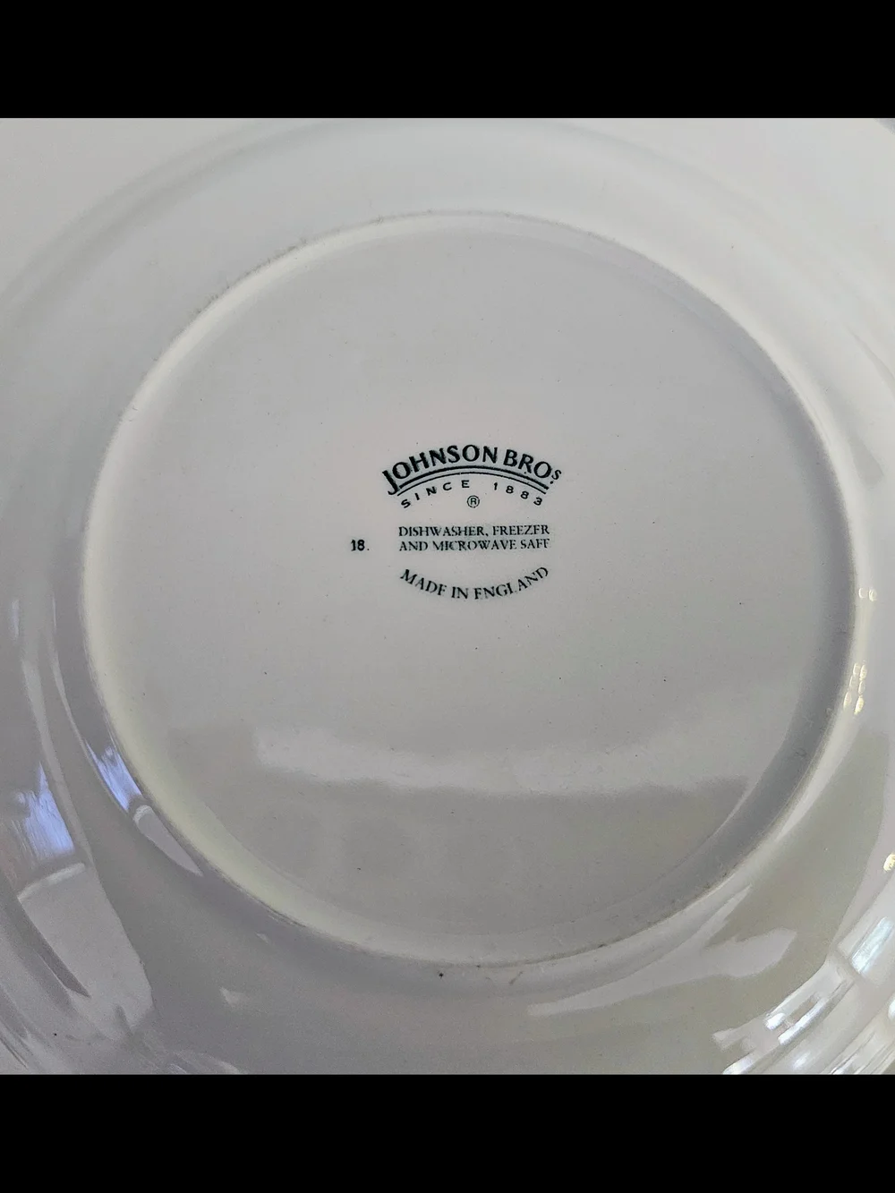 Johnson Bros England White Swirl Rim Soup Bowls Set of 6 Vintage - Picture 5 of 5